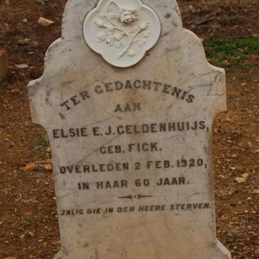 GELDENHUIJS Elsie E.J. nee FICK -1920