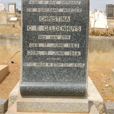 GELDENHUYS Christina C.E. nee VAN DYK 1883-1948