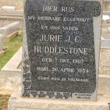 HUDDLESTONE Jurie J.C. 1907-1954