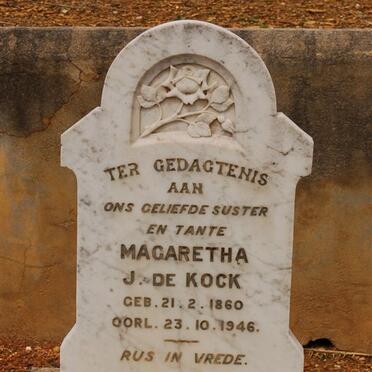 KOCK Magaretha J., de 1860-1946