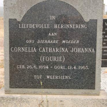 KIES Cornelia Catharina Johanna nee FOURIE 1894-1963