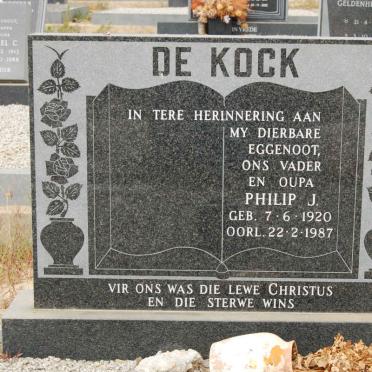KOCK Philip J., de 1920-1987