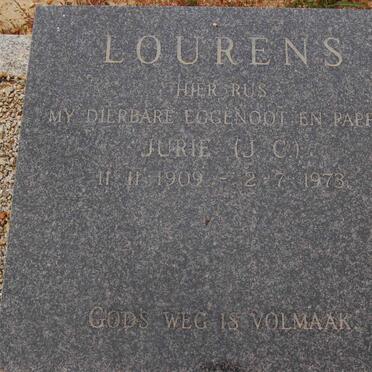 LOURENS J.C. 1909-1973