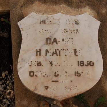 MATTHEE Daniel H. 18?0-19??