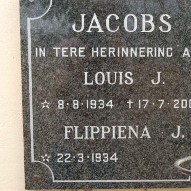 JACOBS Louis J. 1934-2000 &amp; Flippiena J. 1934-