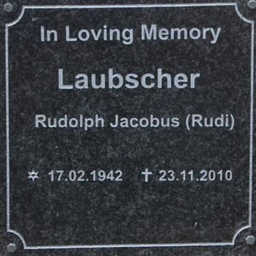 LAUBSCHER Rudolph Jacobus 1942-2010