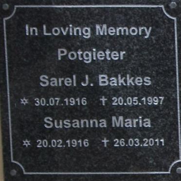 POTGIETER Sarel J. Bakkes 1916-1997 &amp; Susanna Maria 1916-2011