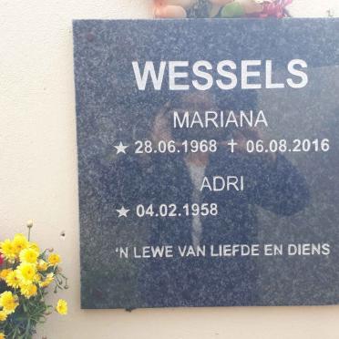 WESSELS Adri 1958- &amp; Mariana 1968-2016