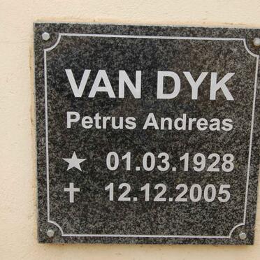 DYK Petrus Andreas, van 1928-2005
