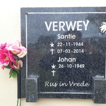 VERWEY Johan 1949- &amp; Santie 1944-2014
