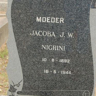 NIGRINI Jacoba J.W. 1892-1944