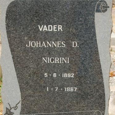 NIGRINI Johannes D. 1892-1967