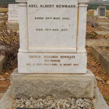 NEWMARK Abel Albert 1888-1937 &amp; Engela Hugonda HANSEN 18??-1962