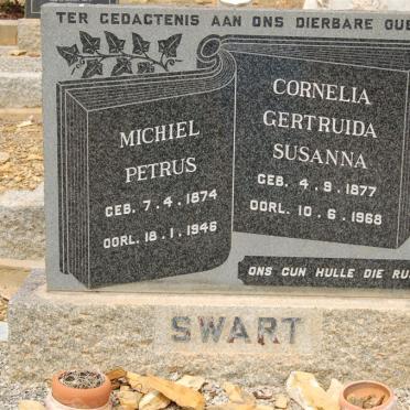 SWART Michiel Petrus 1874-1946 &amp; Cornelia Gertruida Susanna 1877-1968