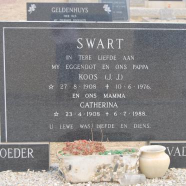 SWART J.J. 1908-1976 &amp; Catherina 1908-1988