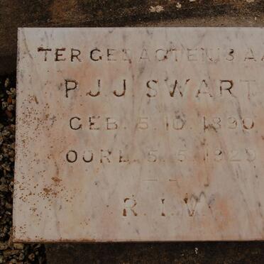 SWART P.J.J. 1890-1929