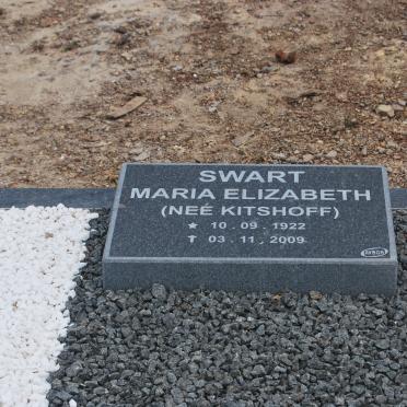 SWART Maria Elizabeth nee KITSHOFF 1922-2009