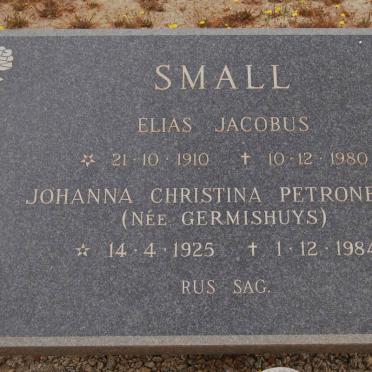 SMALL Elias Jacobus 1910-1980 &amp; Johanna Christina Petronella GERMISHUYS 1925-1984