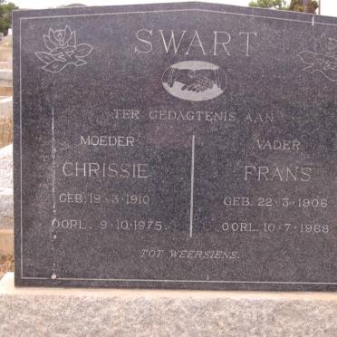 SWART Frans 1906-1968 &amp; Chrissie 1910-1975