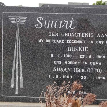SWART Rikkie 1910-1969 &amp; Susan OTTO 1908-1996