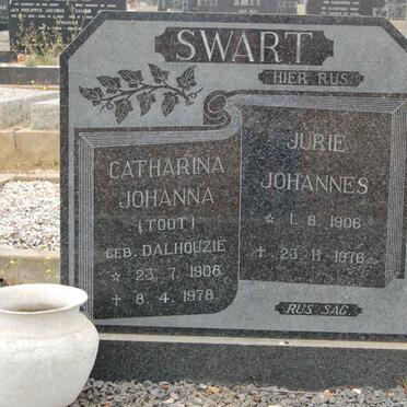 SWART Jurie Johannes 1906-1976 &amp; Catharina Johanna DALHOUZIE 1908-1978