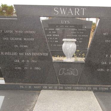 SWART P.B. 1911-1979 &amp; P.H. VAN DEVENTER 1914-1980