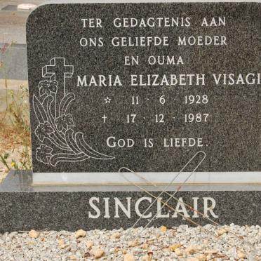 SINCLAIR Maria Elizabeth Visagie 1928-1987