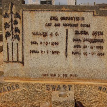 SWART Willem J.C. 1869-1950 &amp; Elesa Sofia GERMISHUYS 1880-19?4