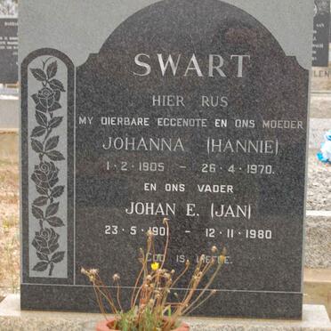 SWART Johan E. 1901-1980 &amp; Johanna 1905-1970