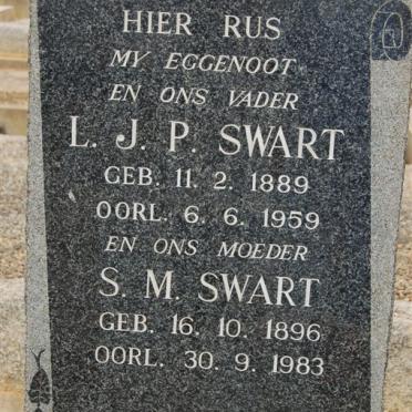 SWART L.J.P. 1889-1959 &amp; S.M. 1896-1983