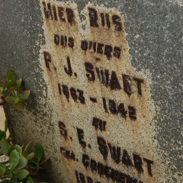 SWART P.J. 1863-1942 &amp; S.E. GROENEWALD 1864-1938