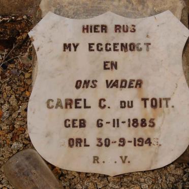 TOIT Carel C., du 1885-1943