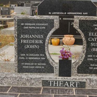 THEART Johannes Frederik 1912-1984 &amp; Elizabeth Catharina Susanna 1913-2005