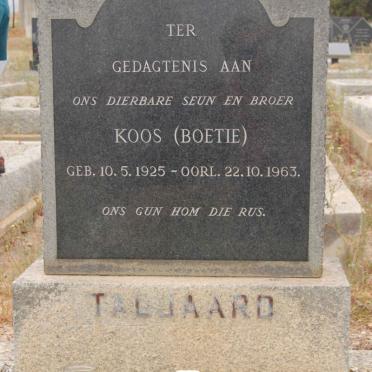 TALJAARD Koos 1925-1963