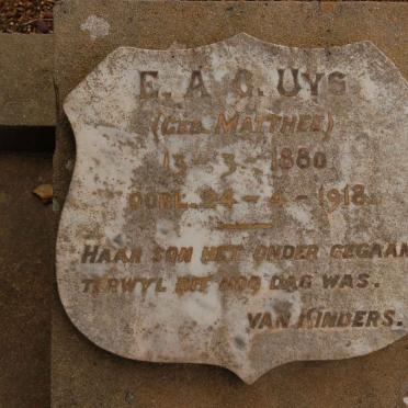 UYS E.A.G. 1880-1918