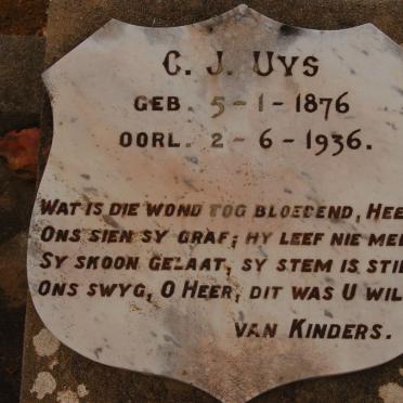 UYS C.J. 1876-1936