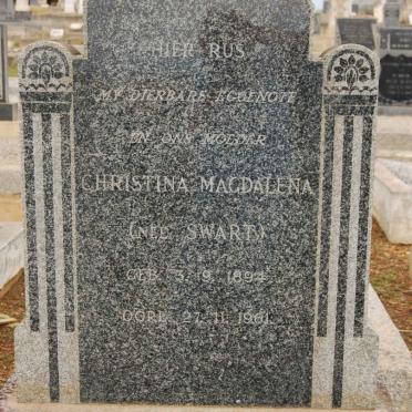 VERMEULEN Christina Magdalena nee SWART 1894-1961