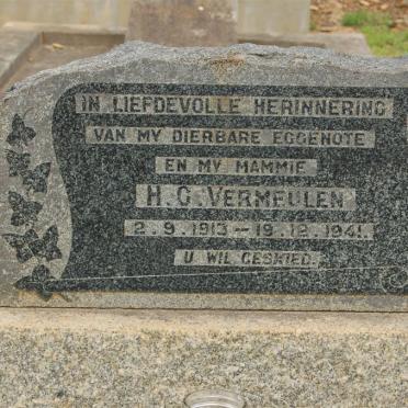 VERMEULEN H.C. 1913-1941