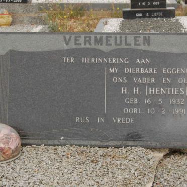 VERMEULEN H.H. 1932-1991
