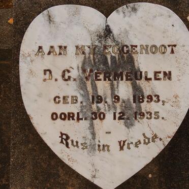 VERMEULEN D.G. 1893-1935