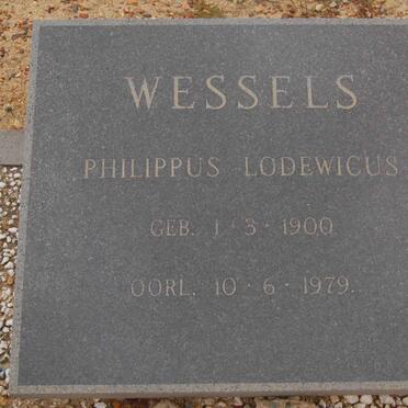 WESSELS Philippus Lodewicus 1900-1979