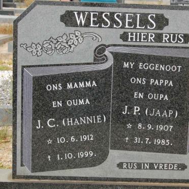 WESSELS J.P. 1907-1985 &amp; J.C. 1912-1999