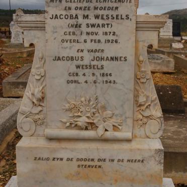 WESSELS Jacobus Johannes 1866-1943 &amp; Jacoba M. SWART 1872-1926