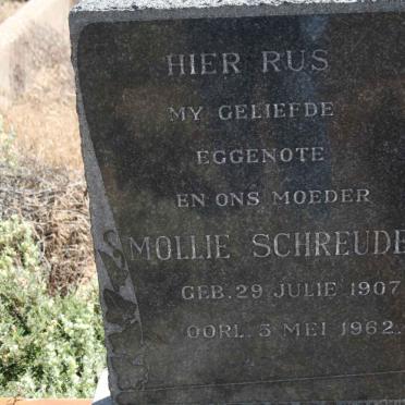 SCHREUDER Mollie 1907-1962