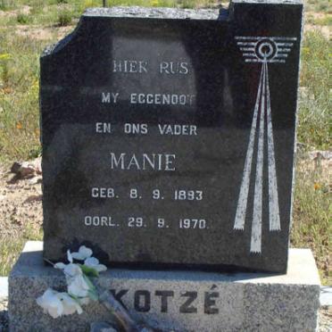 KOTZE Manie 1893-1970