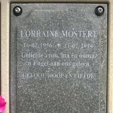 MOSTERT Lorraine 1956-2014