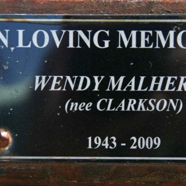 MALHERBE Wendy nee CLARKSON 1943-2009