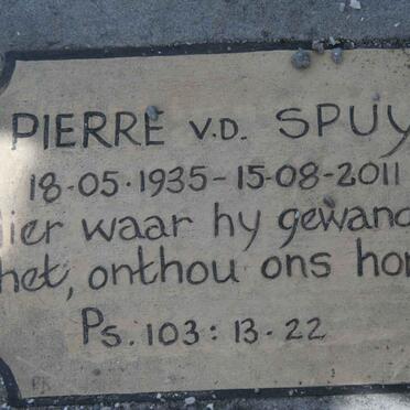 SPUY Pierre, v.d. 1935-2011