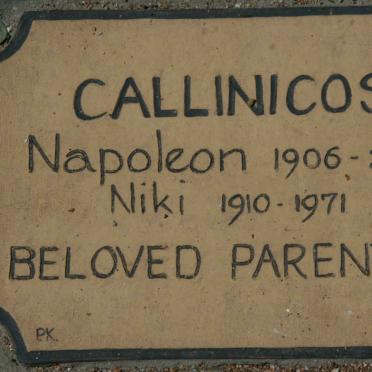 CALLINICOS Napoleon 1906-2002 &amp; Niki 1910-1971