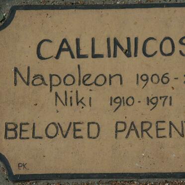 CALLINICOS Napoleon 1906-2002 &amp; Niki 1910-1971